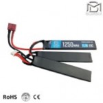АКБ BlueMAX 1250mAh Lipo 11.1V 20C triple 3x(102х5.6х20) 3-х лепестковый Т-коннектор